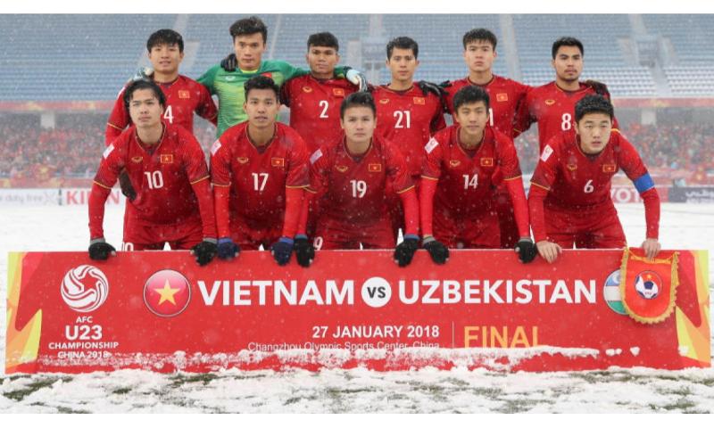 Đội tuyển Việt Nam giành giải á quân U23 Châu Á mùa giải 2018.