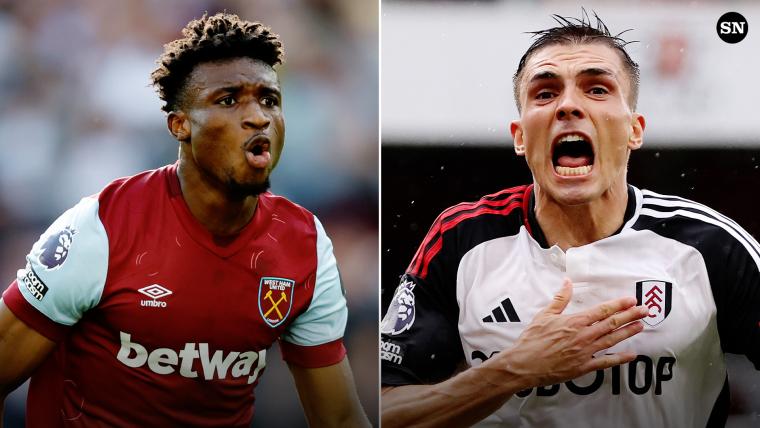 Đội hình ra sân của Fulham và West Ham